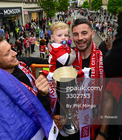 Exeter City Open Top Bus Parade, Exeter, UK - 9 May 2022